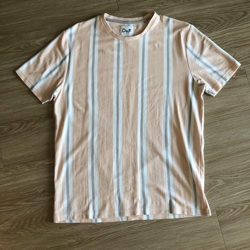 Denim & Flower Striped T